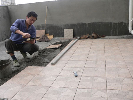 新型屋頂花園施工實(shí)景圖1